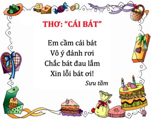 Hình ảnh Bài thơ Cái bát