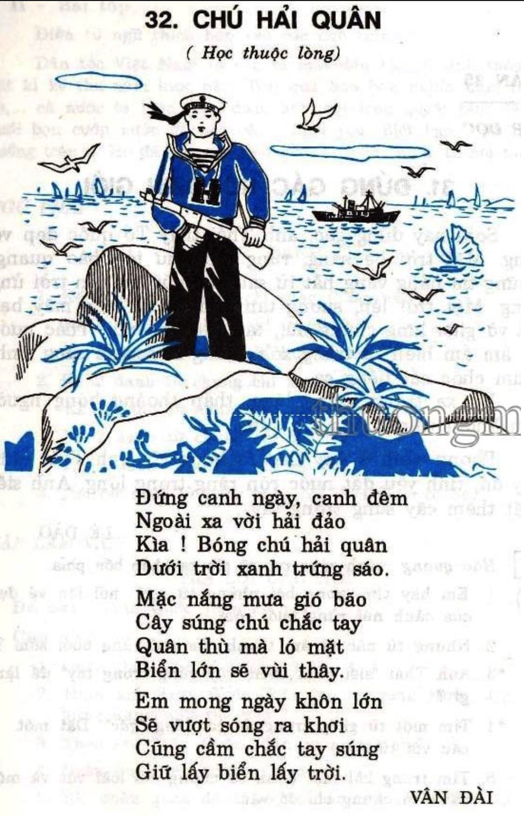 Hình ảnh Bài thơ Chú hải quân
