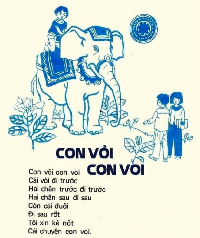 Bài thơ Con vỏi con voi