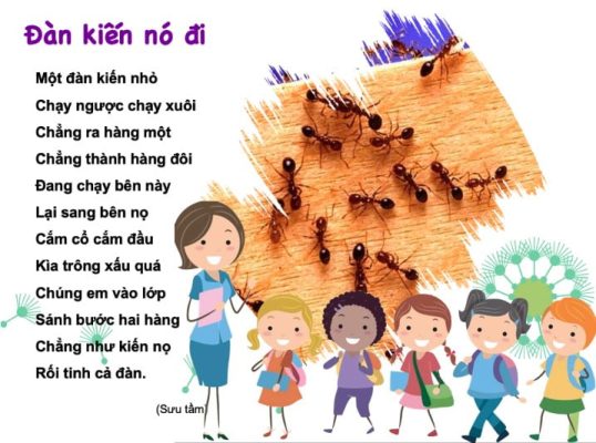 Đàn kiến nó đi | Bài thơ Đàn kiến nó đi (Định Hải)