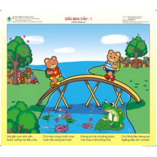 Gấu qua cầu | Bài thơ Gấu qua cầu