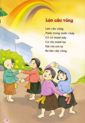 Bài đồng dao Lộn cầu vồng | Bài thơ Lộn cầu vồng