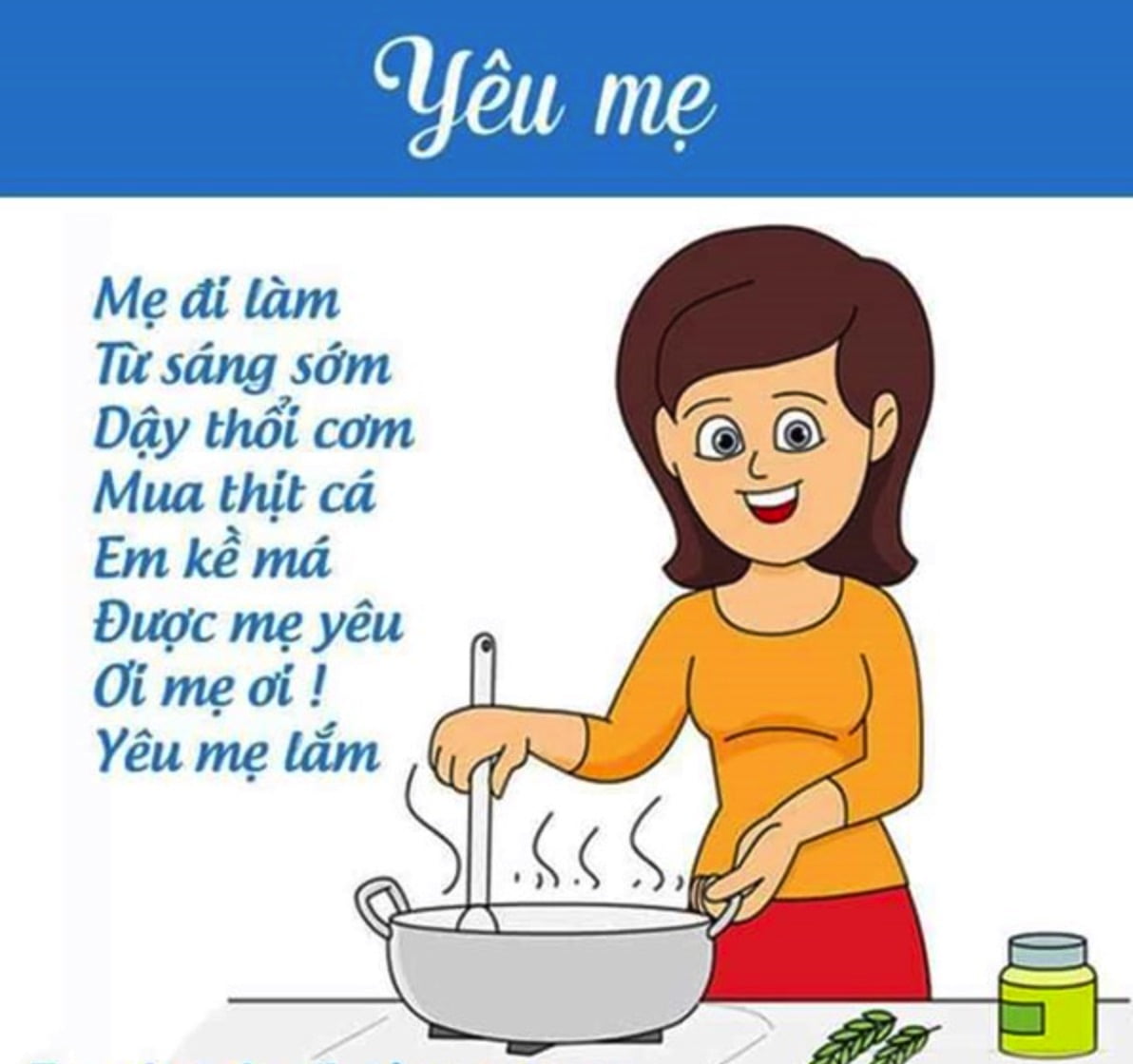 Yêu mẹ | Bài thơ Yêu mẹ