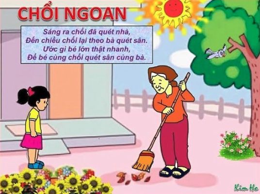 Chổi ngoan | Bài thơ Chổi ngoan