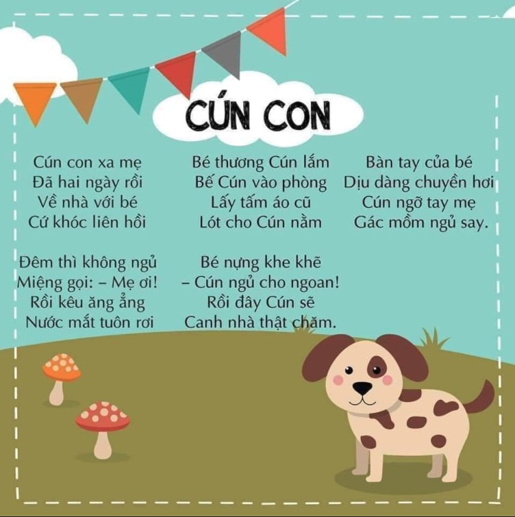 Bài thơ Cún con (Nguyễn Lãm Thắng)