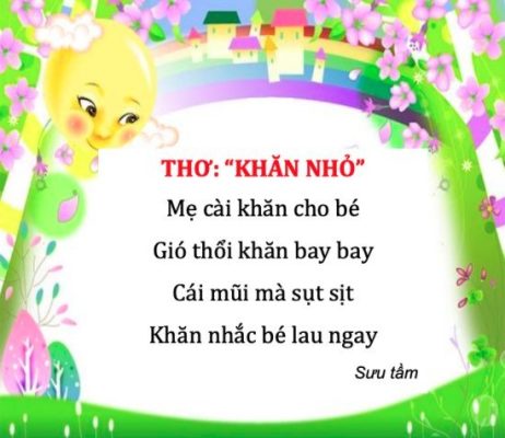 Hình ảnh Bài thơ Khăn nhỏ