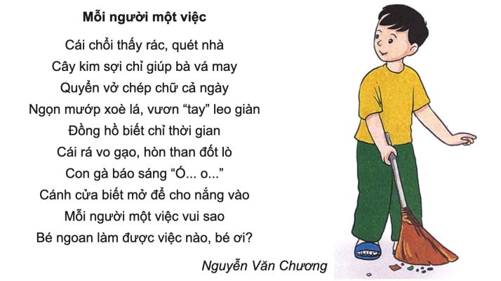 Mỗi người một việc | Bài thơ Mỗi người một việc