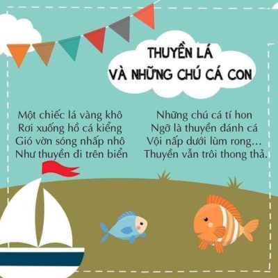 Bài thơ Thuyền lá và những chú cá con (Nguyễn Lãm Thắng)