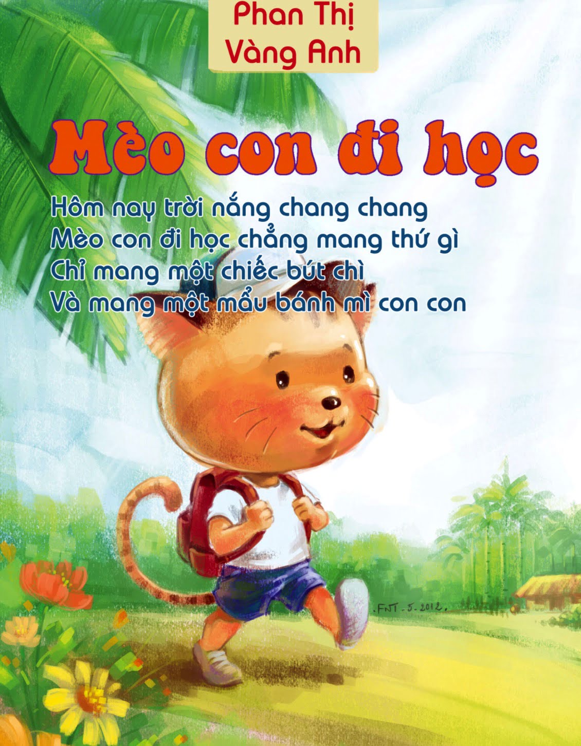 Mèo con đi học | Bài thơ Mèo Con Đi Học