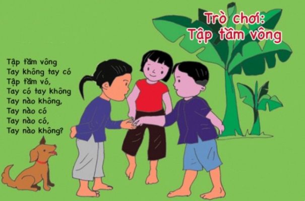 Đồng dao Tập tầm vông, Bài thơ Tập tầm vông